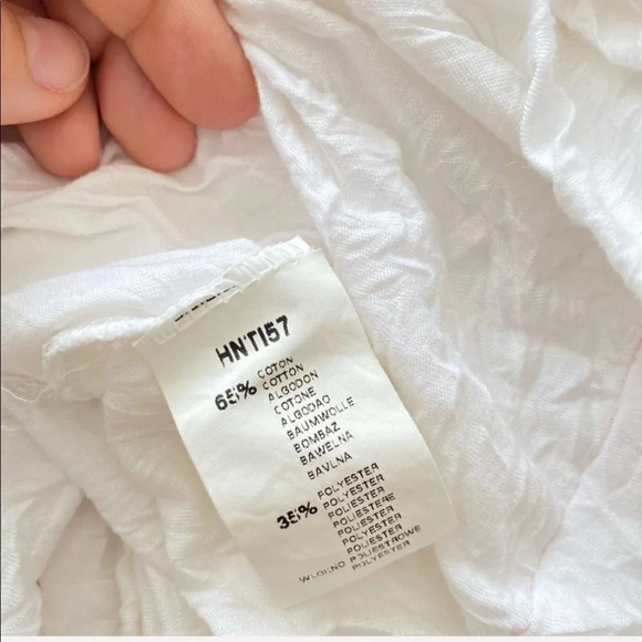 NAF NAF - White Multicolour Boho Crochet Top - Picture 3 of 3